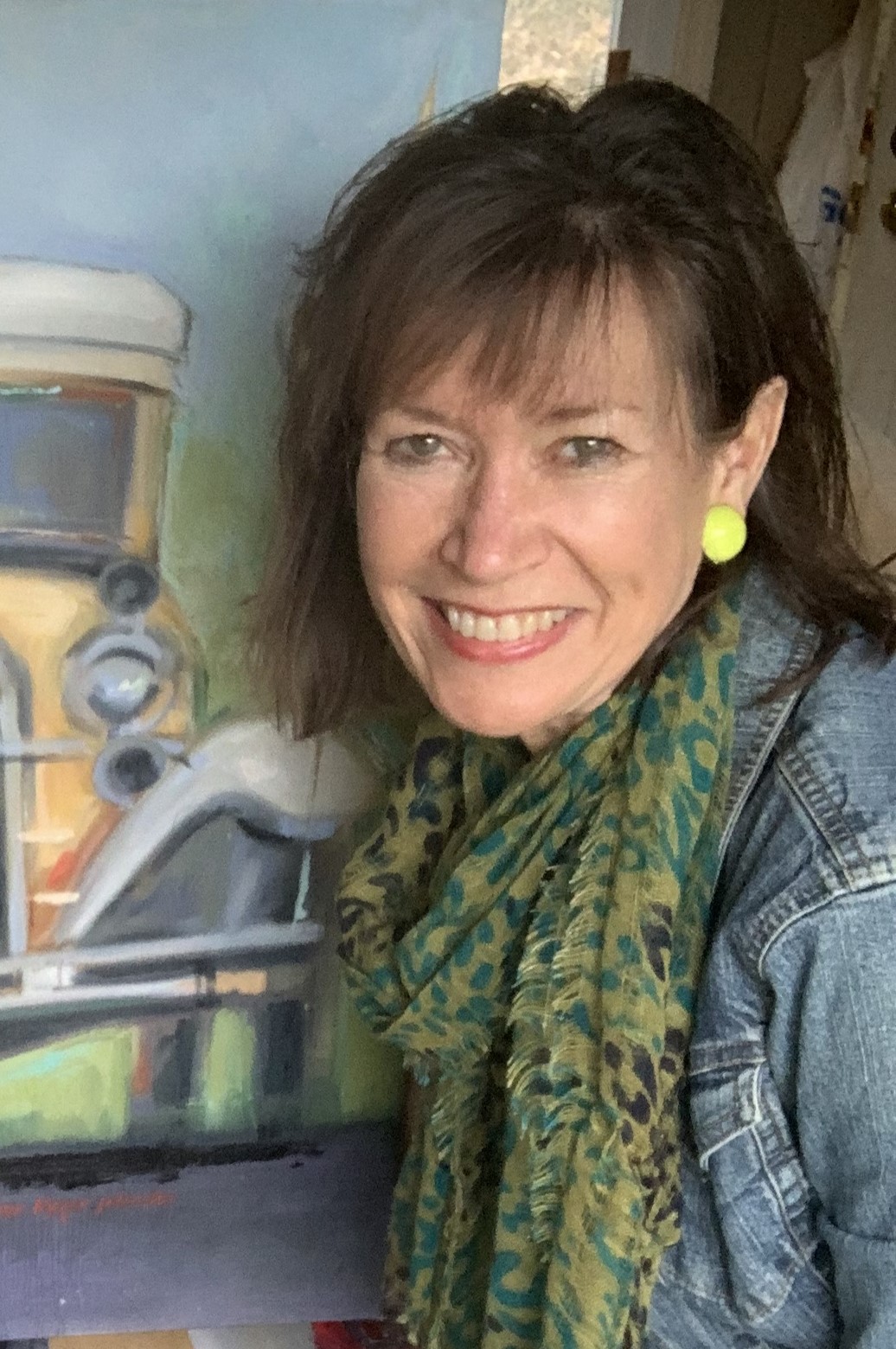 Karen-w-Tech-painting